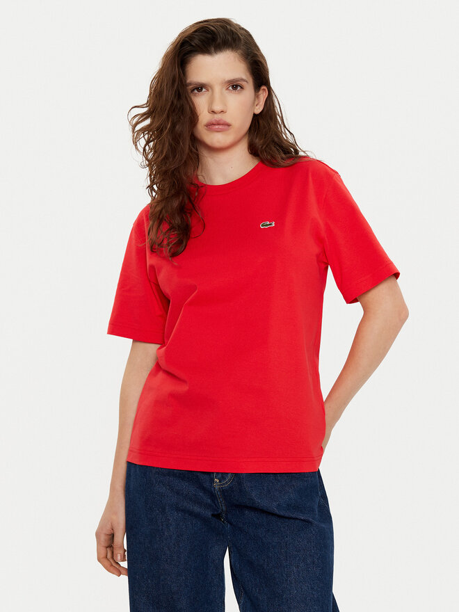 Lacoste Lacoste Marškinėliai TF7215 Raudona Regular Fit