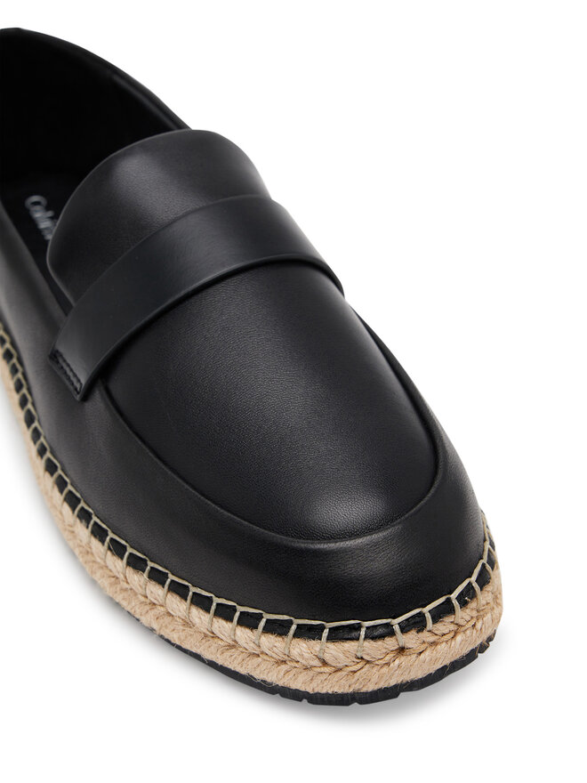 Calvin Klein Espadrile Calvin Klein Espadrille W/Ck Hw - Lth HW0HW02390 Negru