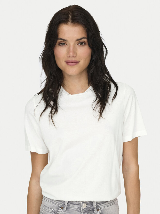 JDY JDY Футболка Molly 15311675 Білий Regular Fit