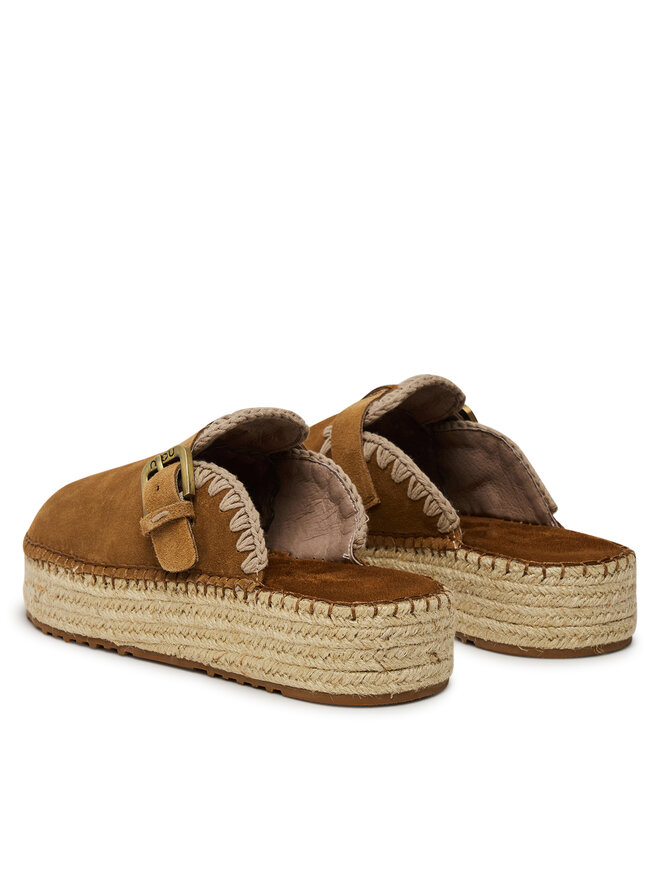 Mou Espadrilky Mou Jute clog plain MU.SW641000A Hnědá