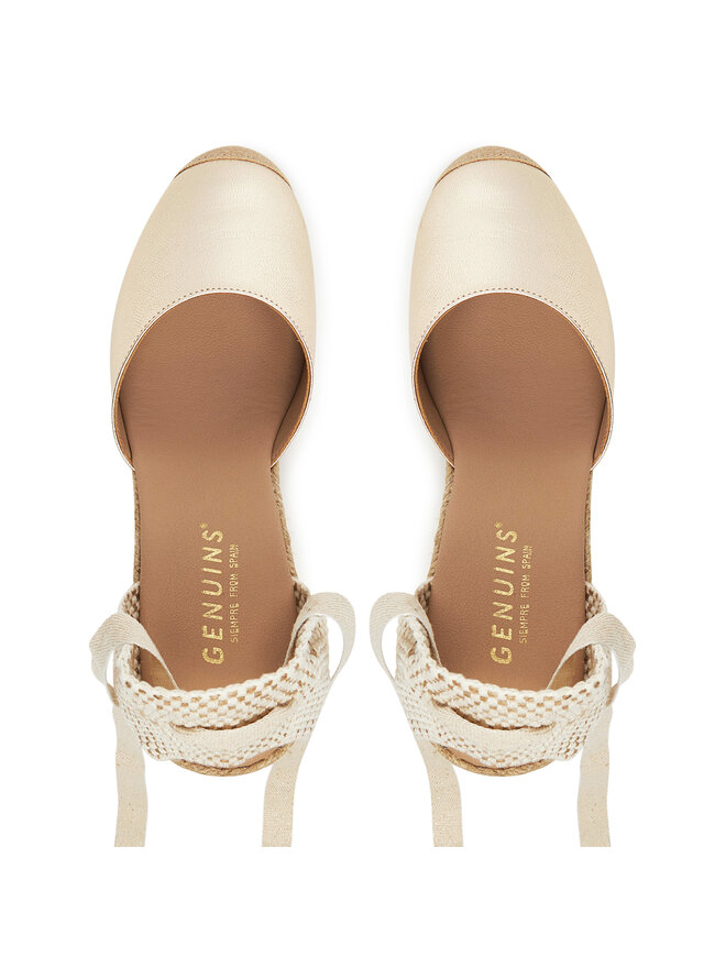 Genuins Espadryle Genuins Darya G105916 Złoty