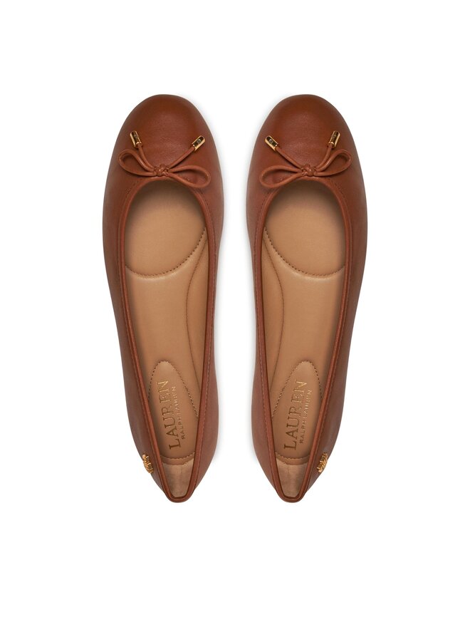 LAUREN RALPH LAUREN Baleriny Lauren Ralph Lauren 802940603002 Brązowy