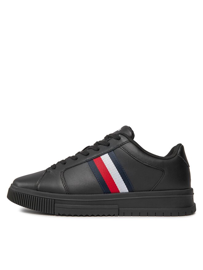 Tommy Hilfiger Αθλητικά Tommy Hilfiger Supercup Lth Stripes Ess FM0FM04895 Μαύρο