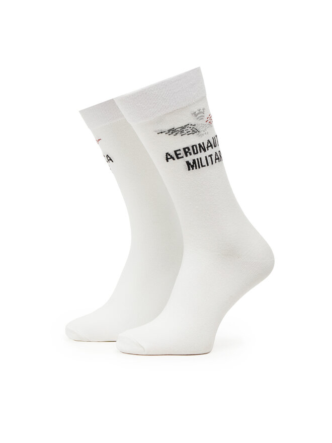 Aeronautica Militare Calcetines altos para hombre Aeronautica Militare 251CZ010L499 Blanco