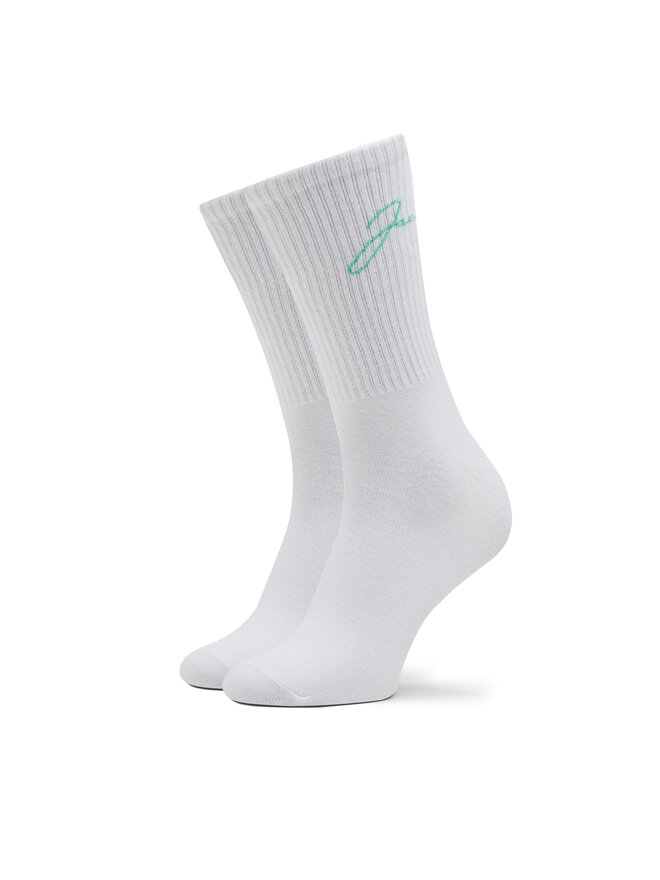 Jack&Jones Zestaw 5 par wysokich skarpet męskich Jack&Jones Lukas 12259024 Biały