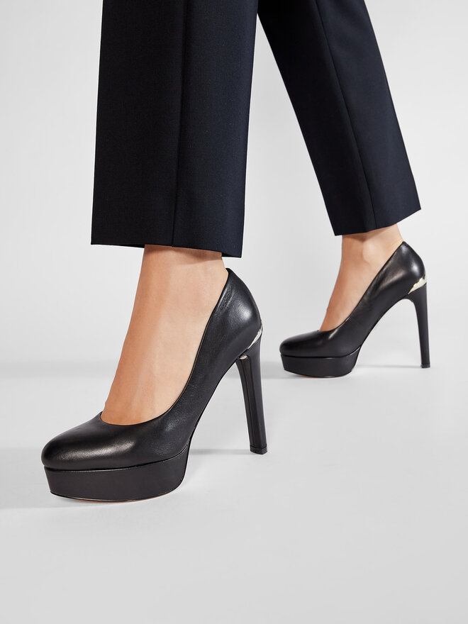 Guess Pantofi Guess Dearly FL5DRY LEA08 Negru