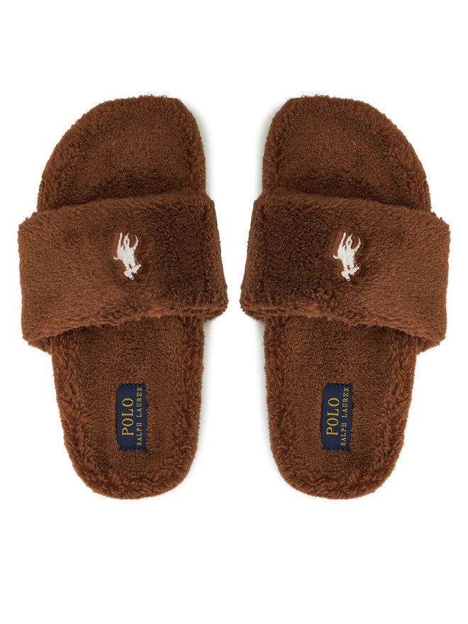 Polo Ralph Lauren Papuci de casă Polo Ralph Lauren Elenore 842957051001 Maro