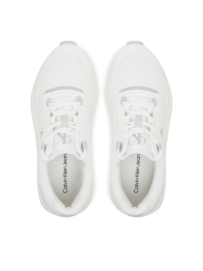 Calvin Klein Jeans Sneakersy Calvin Klein Jeans Athleisure Runner Laceup Nt YW0YW01823 Bílá