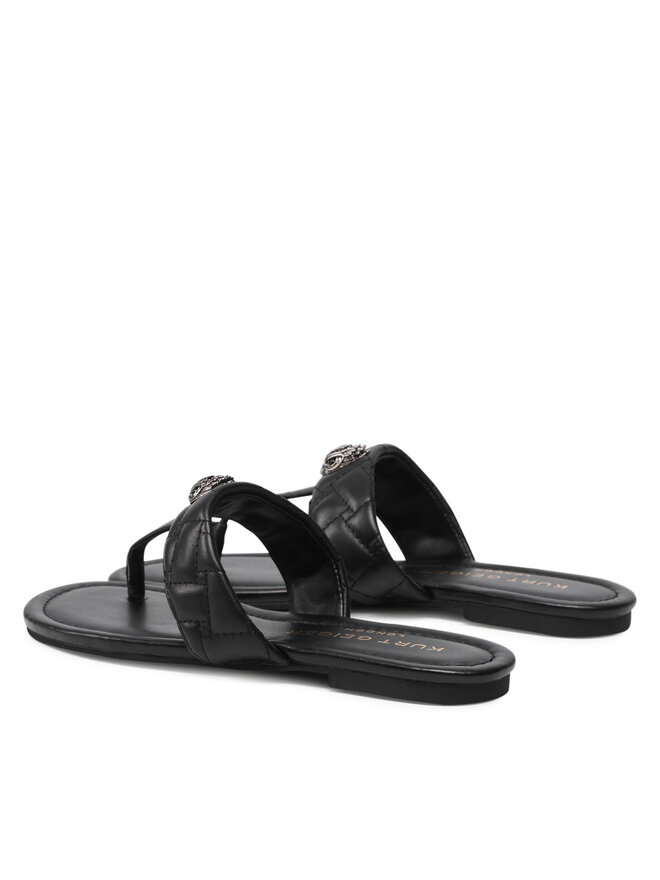Kurt Geiger Flip flop Kurt Geiger Kensington T-Bar Sandal 8651400109 Negru