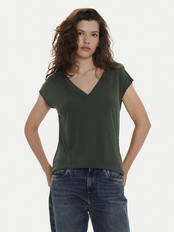 ONLY ONLY Marškinėliai Free 15287041 Žalia Regular Fit