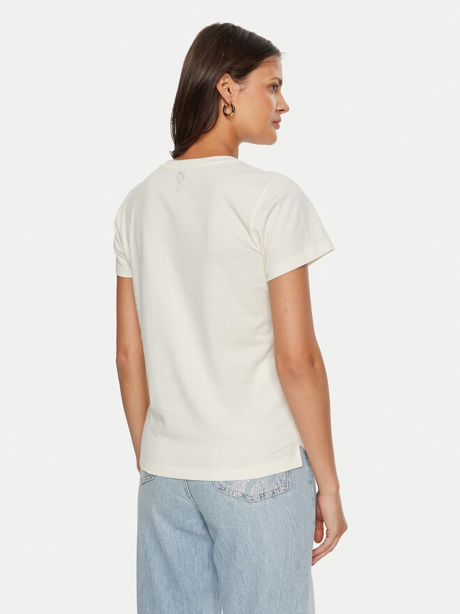 Guess Guess Camiseta W4BI13 KCJI0 Écru Regular Fit