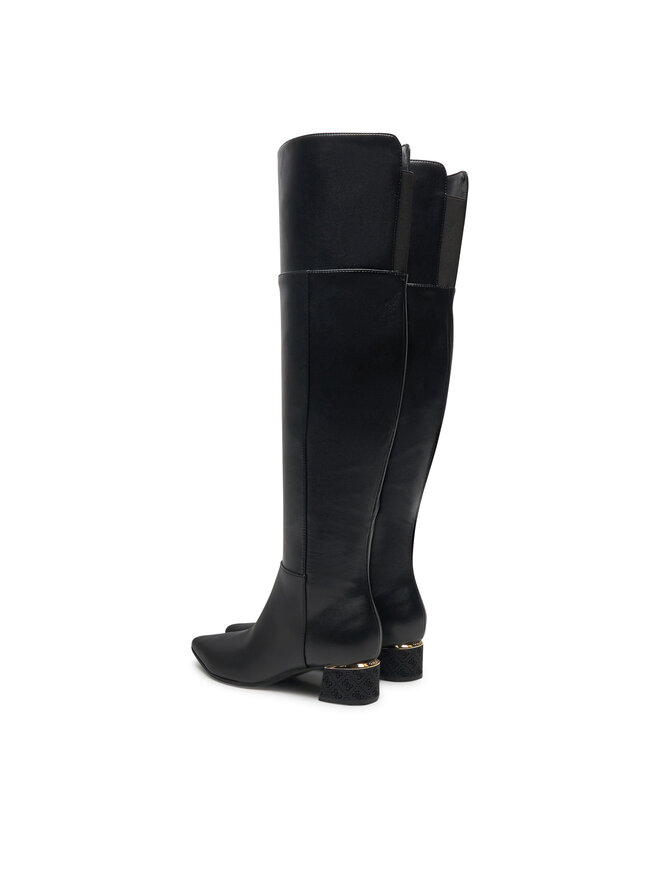 Guess Muszkieterki Guess Lucie2 FLFLU2 ELE11 Czarny