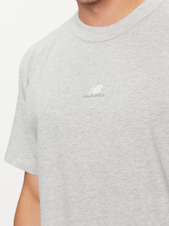 New Balance New Balance Póló Athletics Remastered Graphic Cotton Jersey Short Sleeve T-shirt MT31504 Szürke Regular Fit