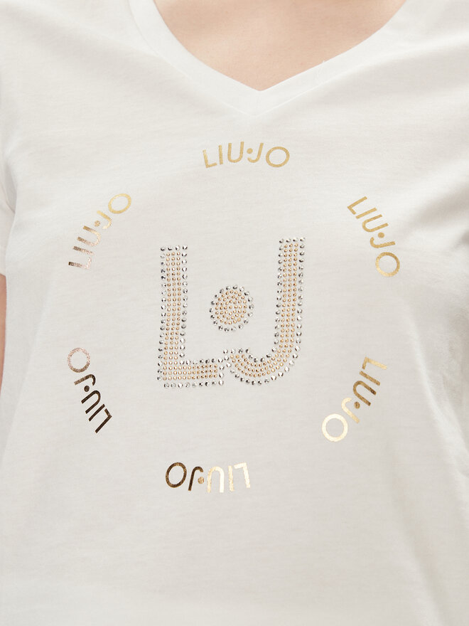 Liu Jo Liu Jo Camiseta TA4137 J6040 Blanco Regular Fit