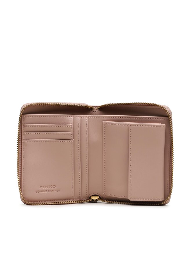 PINKO Duży Portfel Damski Pinko Taylor Zip Around AI 23-24 PCPL 100249 A0F1 Różowy