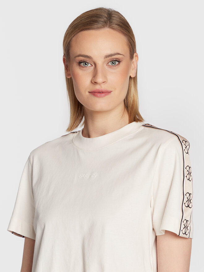Guess Guess Marškinėliai V3RI08 I3Z14 Smėlio Relaxed Fit