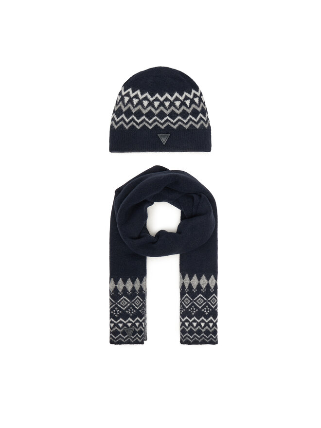 Guess Set Schal und Mütze Guess M4PZ60 Z3LQ0 Dunkelblau