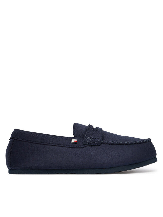 Tommy Hilfiger Hausschuhe Tommy Hilfiger Hilfiger Driver House Shoe FM0FM06012 Dunkelblau