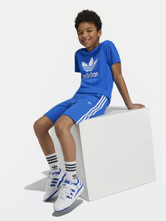 adidas adidas Marškinėliai adicolor Trefoil IY7425 Mėlyna Regular Fit
