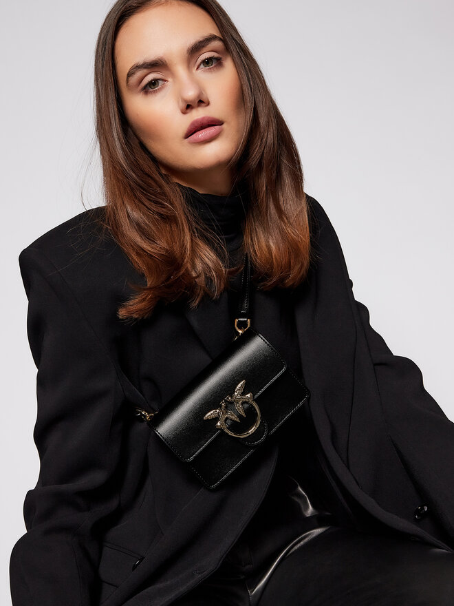 PINKO Сумка на пояс﻿ PINKO Love Baby Simply 2022 PDIV 1P2292.Y5FF Чорний