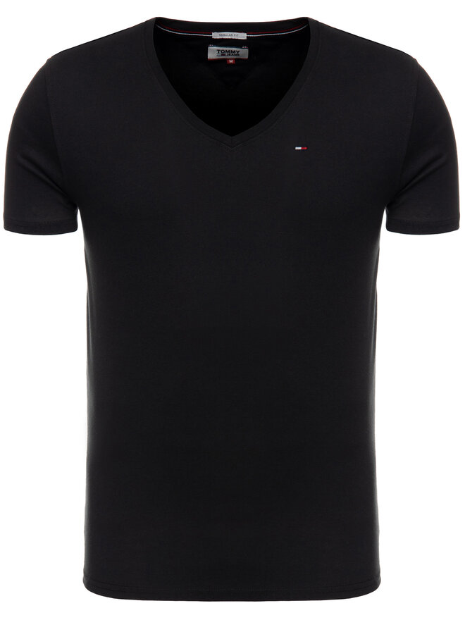 Tommy Jeans Tommy Jeans Marškinėliai DM0DM04410 Juoda Regular Fit