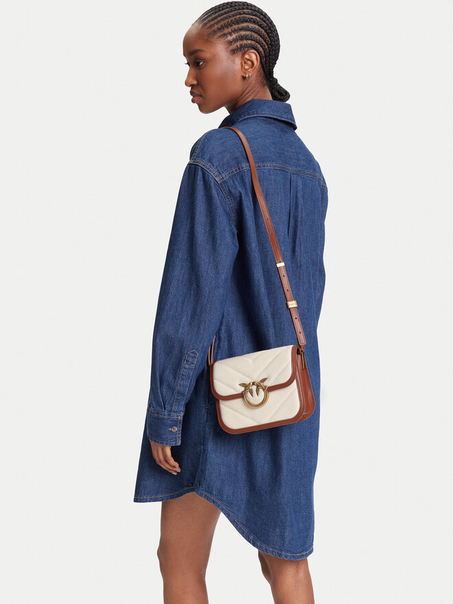 PINKO Torebka PINKO Love Box Bag Fl Mini PE 25 PLTT 104297 A2C7 Beżowy