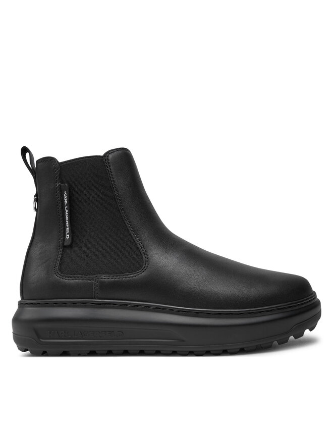 KARL LAGERFELD Kotníková obuv s elastickým prvkem KARL LAGERFELD KL67564 Černá