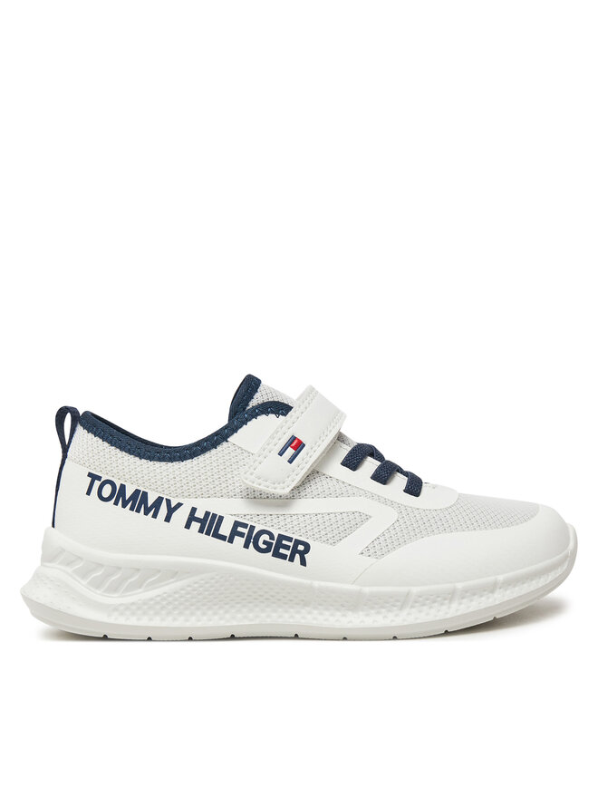Tommy Hilfiger Αθλητικά Tommy Hilfiger Low Cut Lace-Up/Velcro Sneaker T1B9-33868-1756 S Λευκό