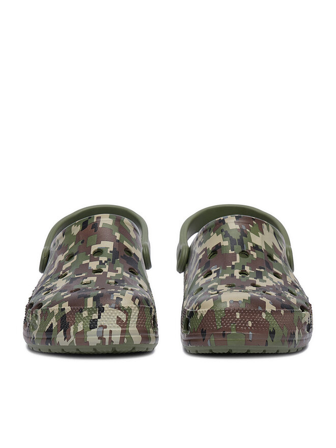Crocs Pantoletten Crocs C-BAYA SEASONAL PRINTED CLOG 206230-3TC Grün