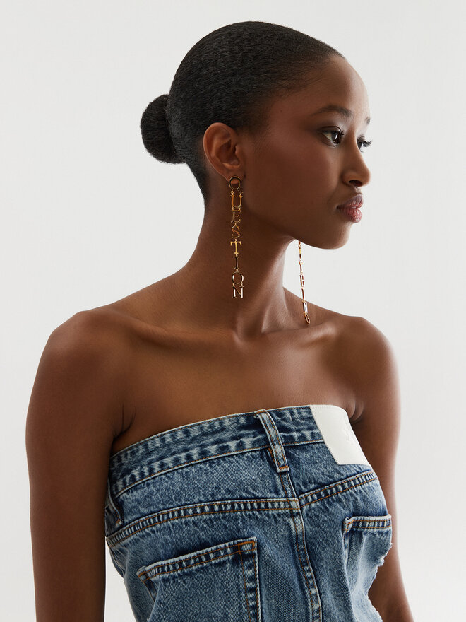 Off-White Ohrringe Off-White OWOD203S23MET0017600 Goldfarben