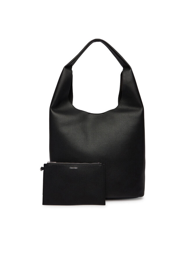 Calvin Klein Handtasche Calvin Klein Slouchy Pebble Medium Bag LV04F3596G Schwarz