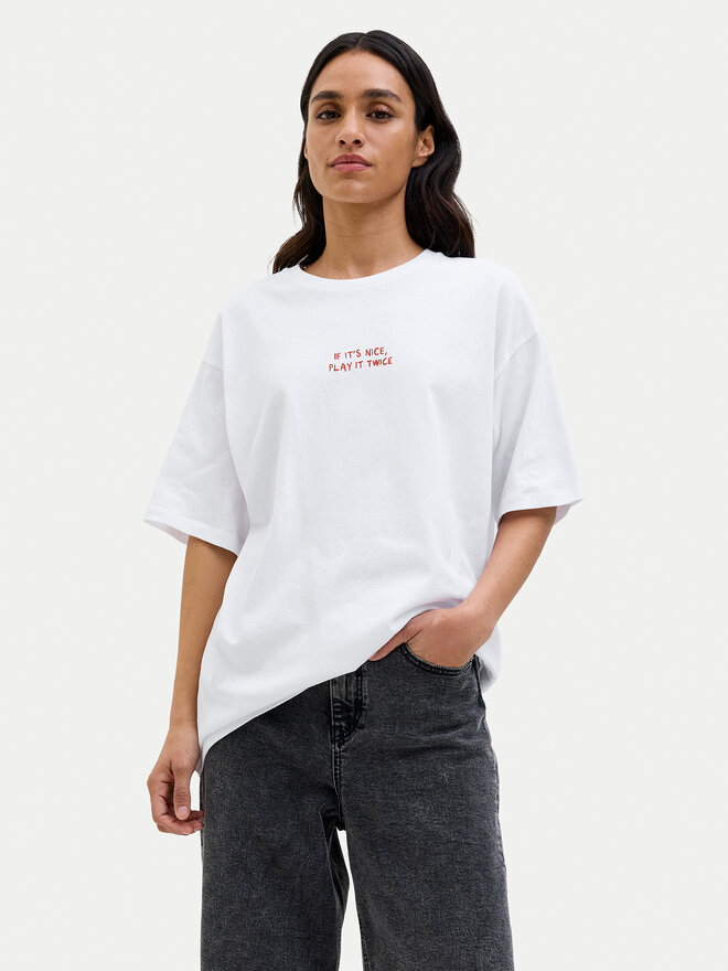 JJXX JJXX Camiseta Nina 12273776 Blanco Loose Fit