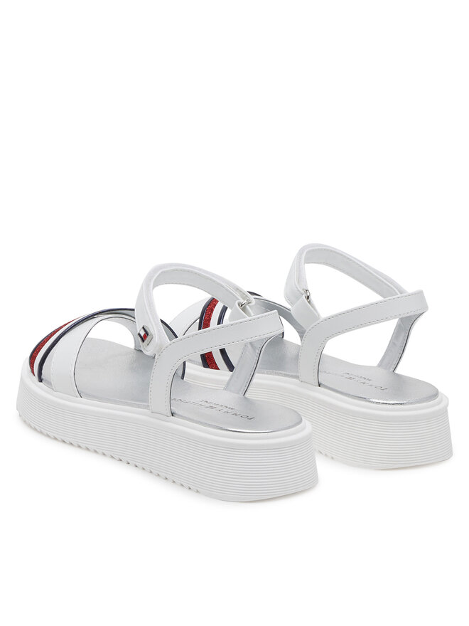 Tommy Hilfiger Sandály Tommy Hilfiger Sandal T4A2-33799-0273 S Bílá