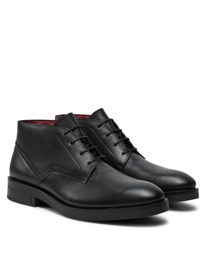 Tommy Hilfiger Bakancs Tommy Hilfiger Tl Lth Boot FM0FM05265 Fekete
