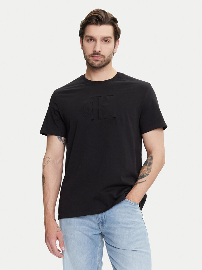 Calvin Klein Jeans Calvin Klein Jeans Camiseta Deboss Mono Graphic LV04RC824G Negro Regular Fit