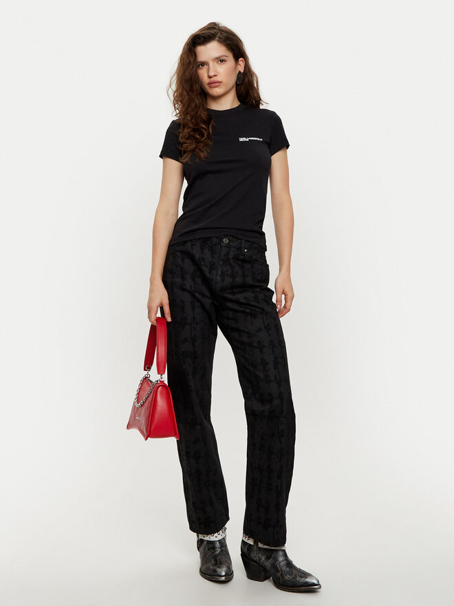 Karl Lagerfeld Jeans Karl Lagerfeld Jeans Camiseta A1W17004 Negro Slim Fit