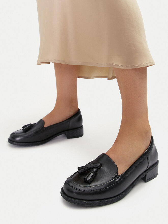 Clarks Лофери Clarks Havisham Edge 26178703 Чорний