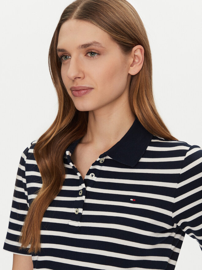 Tommy Hilfiger Tommy Hilfiger Poloshirt 1985 WW0WW43224 Dunkelblau Regular Fit