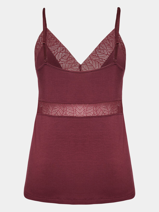 Femilet by Chantelle Femilet by Chantelle Camiseta de pijama Jazz FNA510 Guinda/burdeos Regular Fit