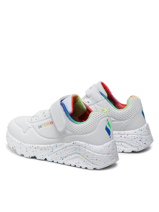 Skechers Sneakers Skechers Uno Lite Rainbow Specks 310457L/WMLT Alb