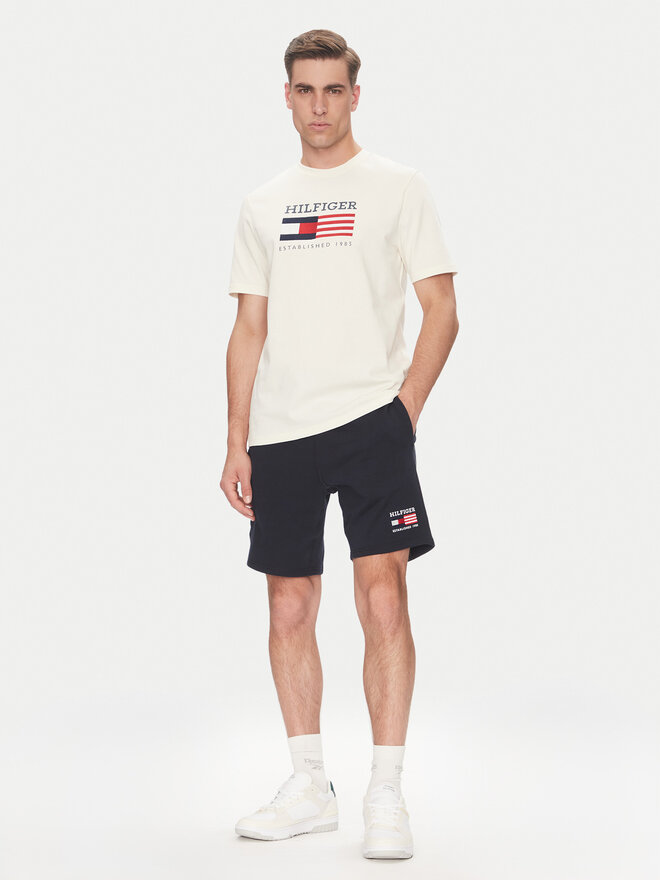 Tommy Hilfiger Tommy Hilfiger Marškinėliai American Monotype MW0MW39843 Écru Regular Fit