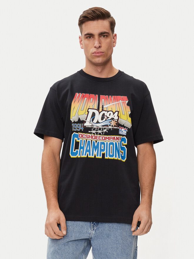 DC DC Póló 94 Champs Hss ADYZT05343 Fekete Regular Fit