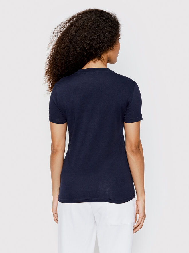 adidas adidas T-Shirt Loungewear Essentials Logo H07833 Dunkelblau Slim Fit
