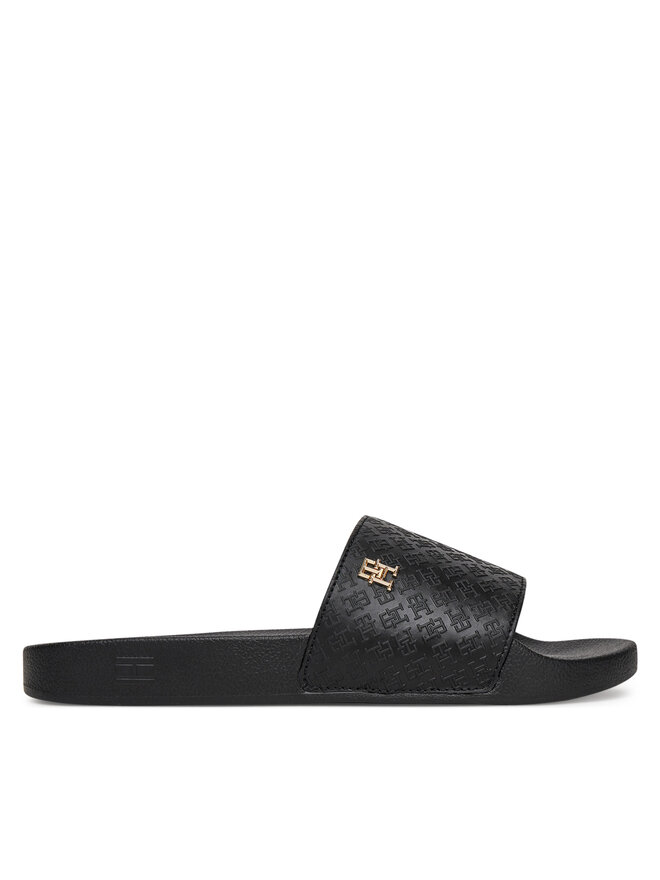Tommy Hilfiger Παντόφλες Tommy Hilfiger Th Monogram Poolside FW0FW08525 Μαύρο