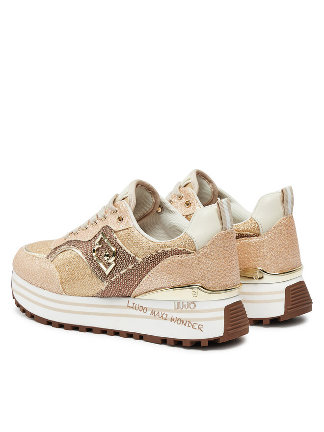 Liu Jo Sneakersy Liu Jo Maxi Wonder 73 BF4007 PX520 Zlatá