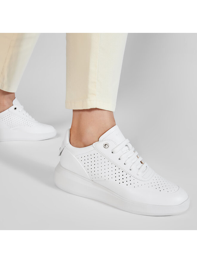 Geox Sneakers Geox D Rubidia C D15APC 00085 C1000 Alb