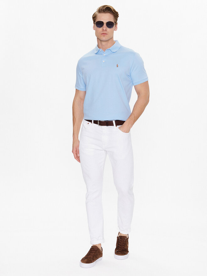 Polo Ralph Lauren Polo Ralph Lauren Поло 710713130005 Голубий Slim Fit