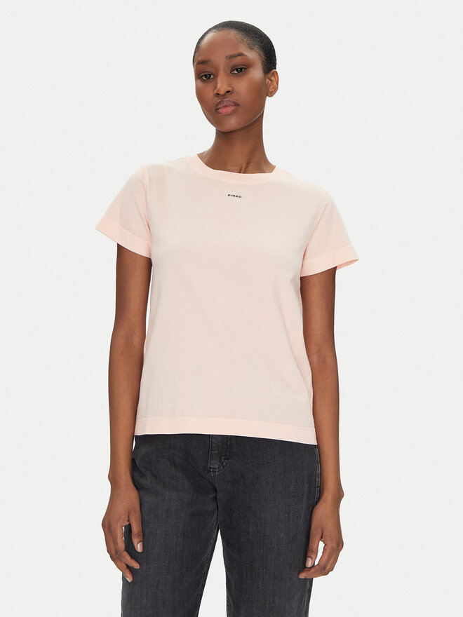 PINKO PINKO Marškinėliai 100373 A228 Rožinė Regular Fit