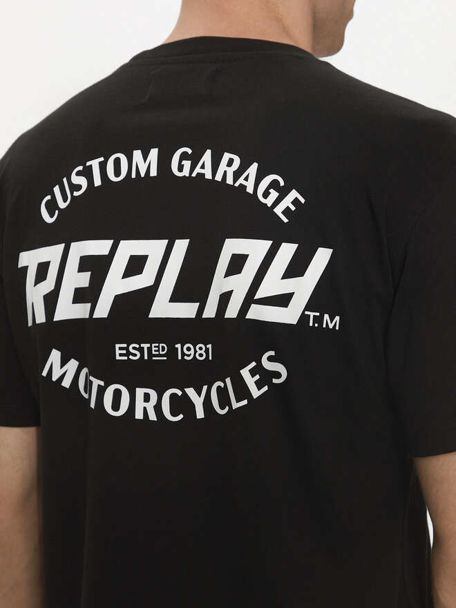 REPLAY Replay T-Shirt M6874 .000.2660 Μαύρο Regular Fit