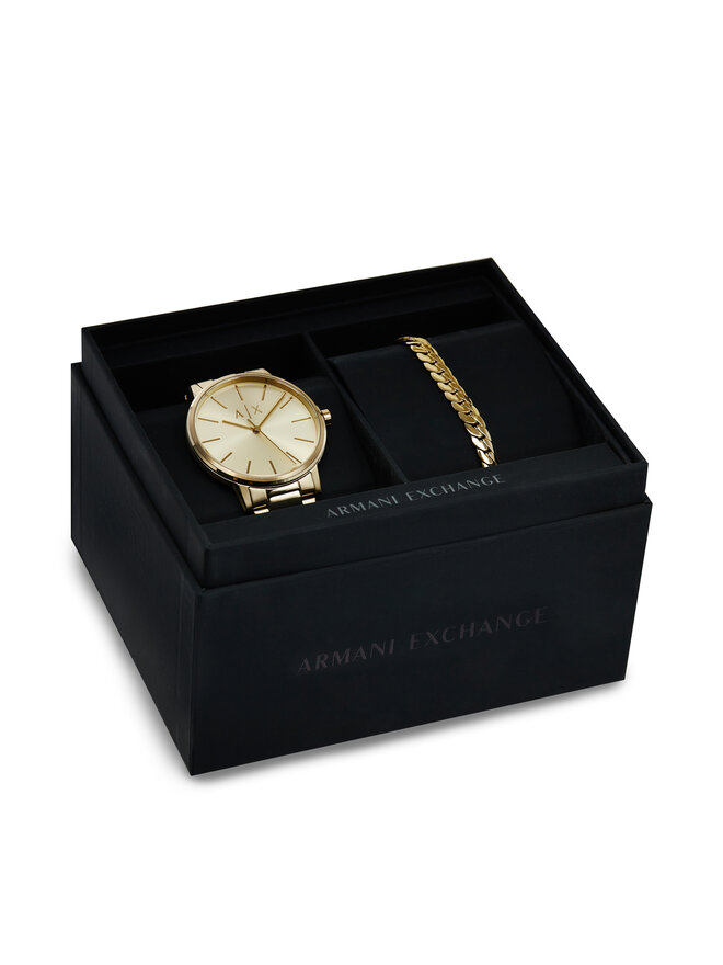 Armani Exchange Zegarek Armani Exchange AX7144SET Złoty